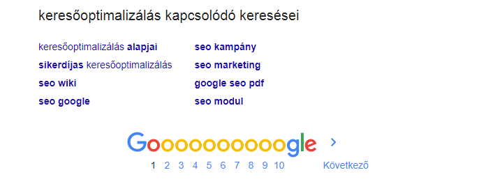 Keresőoptimalizálás kapcsolódó kifejezései